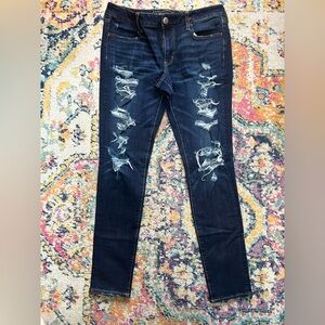 American Eagle Outfitters Distressed Jeggings 12 Long